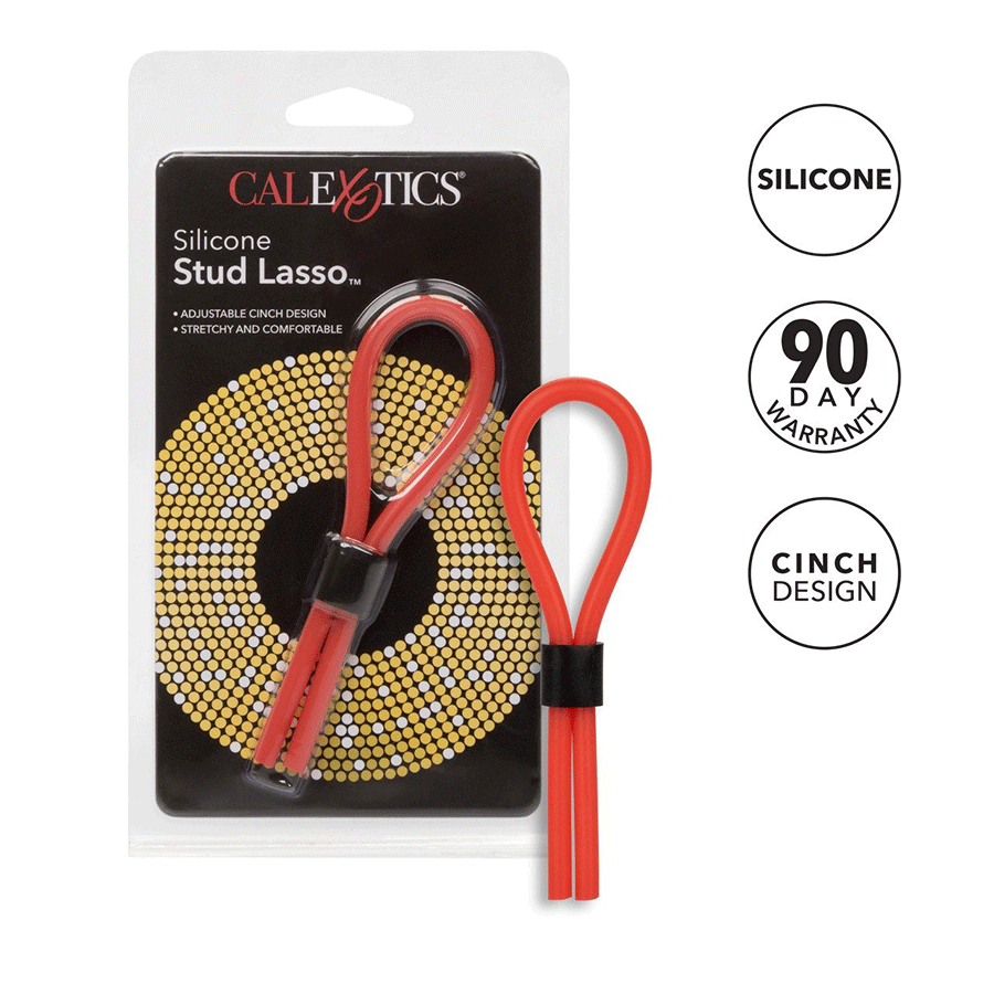 Silicone Stud Red Lasso Cock Ring by Cal Exotics Cock Rings