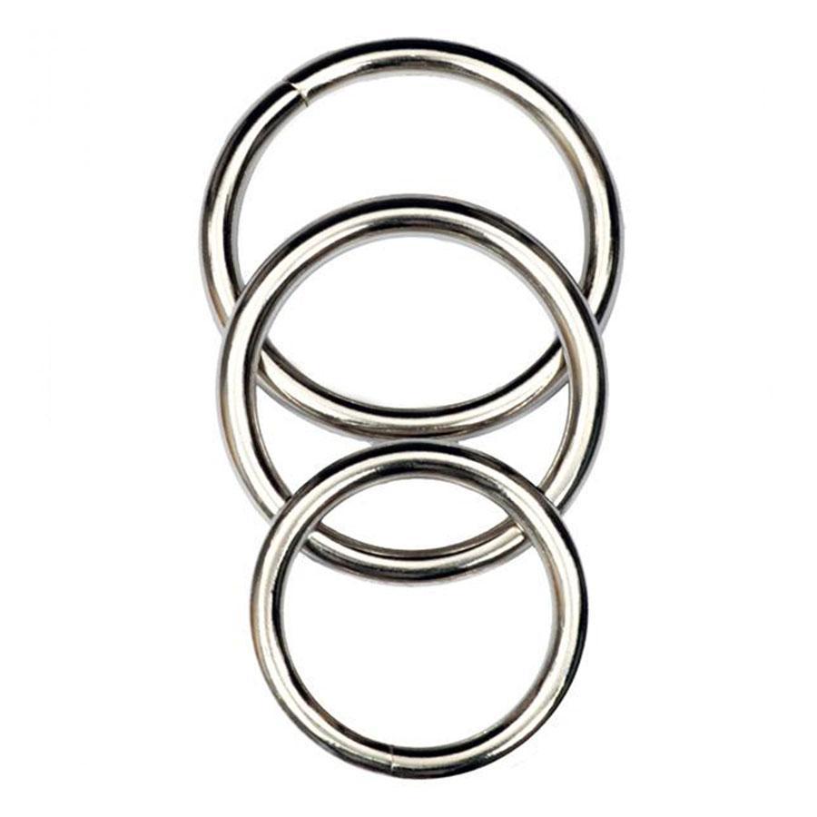 Silver Metal Cock Ring Set 3 Pack by Cal Exotics Cock Rings