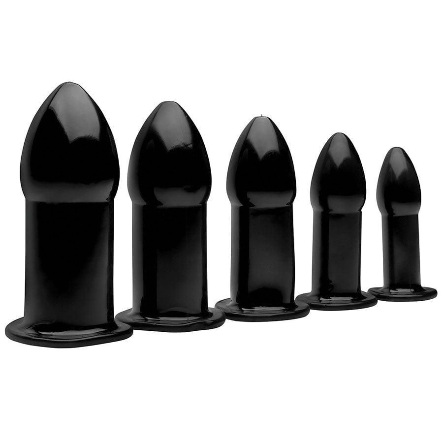 Smooth Anal Dilator Expansion Pug Kit Black Anal Sex Toys