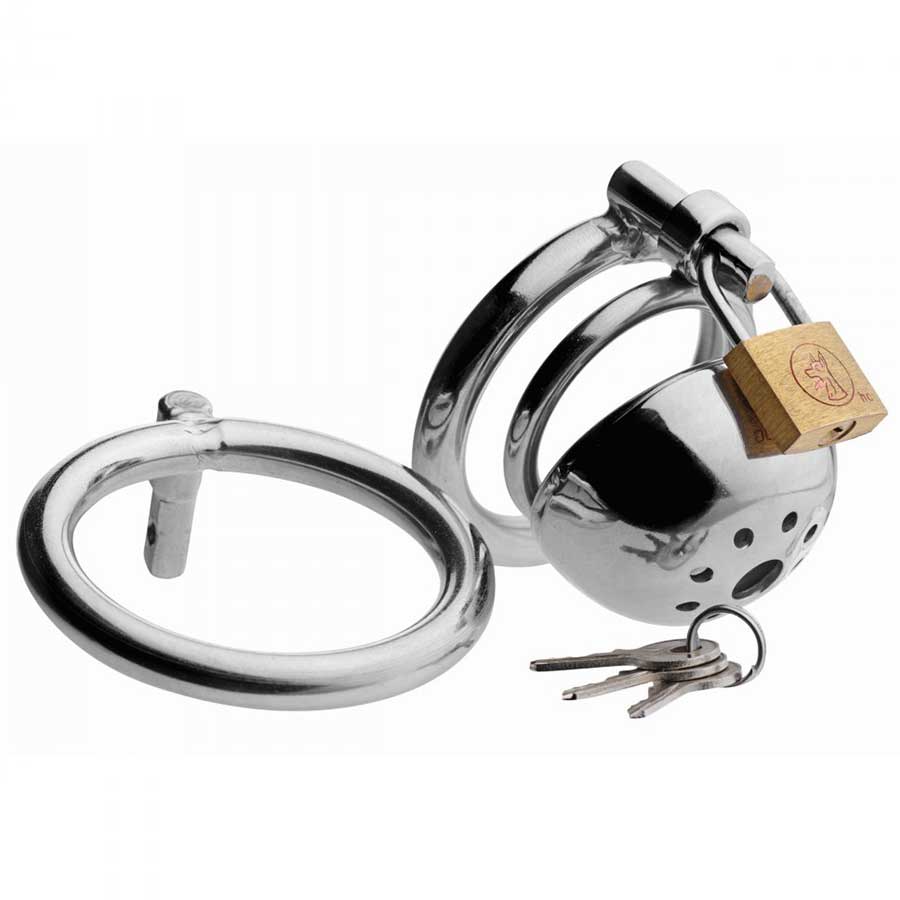 Solitary Extreme Confinement 2.5 Inch Stainless Steel Cock Cage Chastity