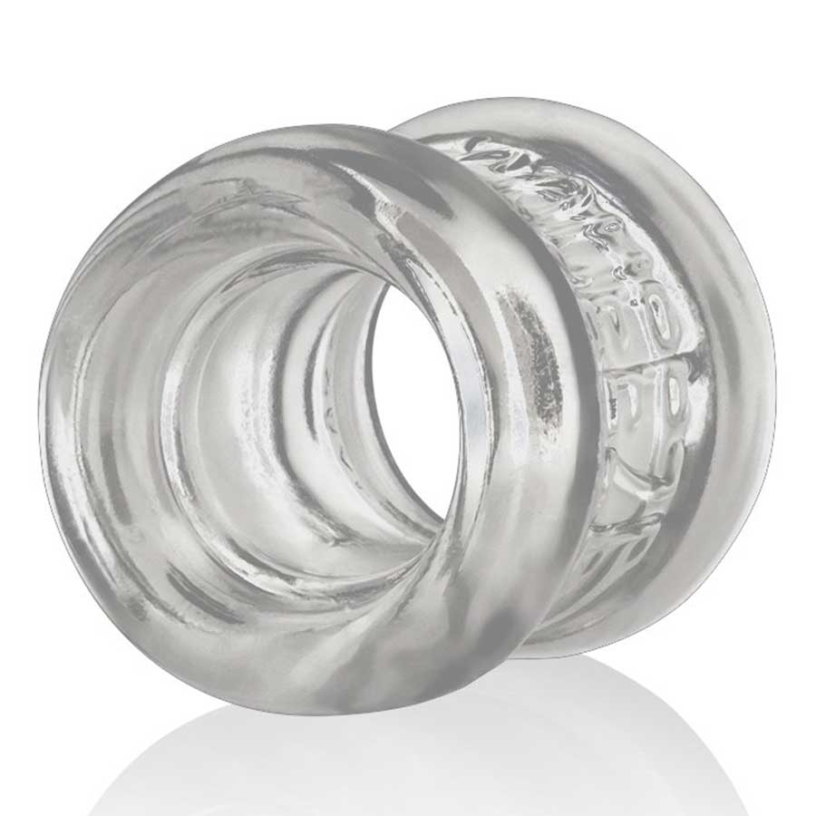 Squeeze Soft Grip Ball Stretcher by Oxballs Cock Rings Clear