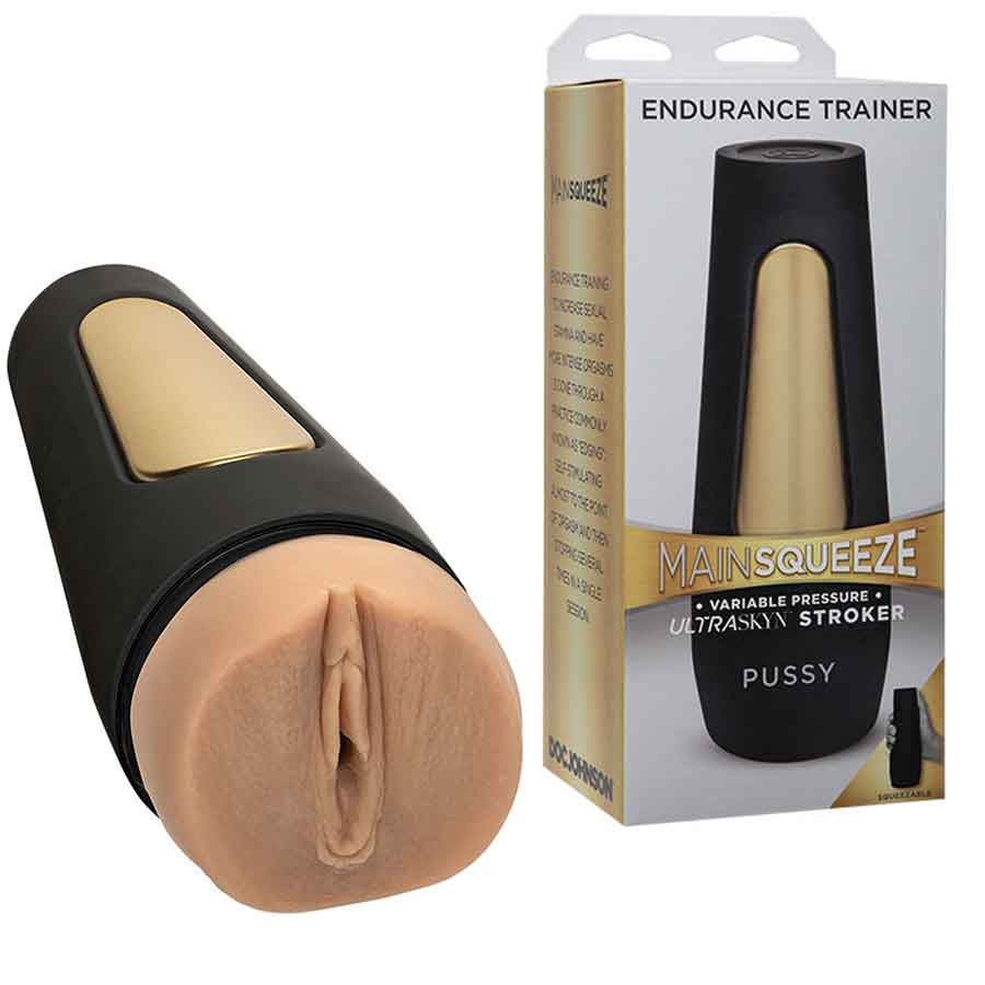 Stamina Endurance Trainer Main Squeeze Discreet Male Masturbator by Doc Johnson Masturbators