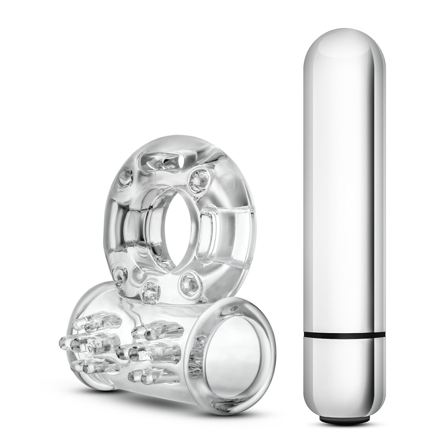 Stay Hard 10 Function Clear Vibrating Bull Cock Ring Stay Hard 10 Function Clear Vibrating Bull Cock Ring
