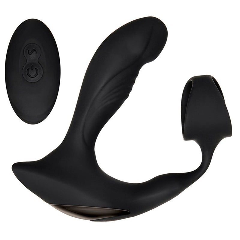 Strapped & Tapped Heating Vibrating Silicone Cock Ring Prostate Massager by Zero Tolerance Cock Rings