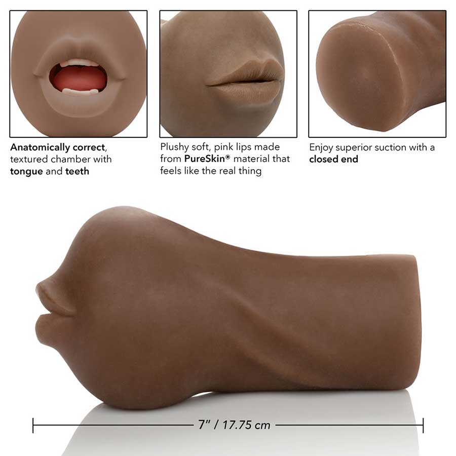 Stroke It Anatomically Correct Mouth Stroker by Calexotics Masturbators