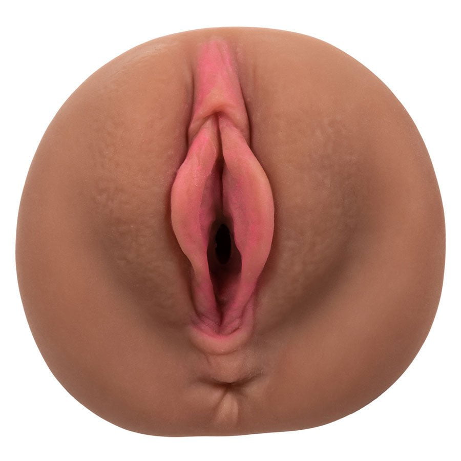 Stroke It Dual Entry Pussy and Ass Double Sided Masturbator (Brown/White) Masturbators