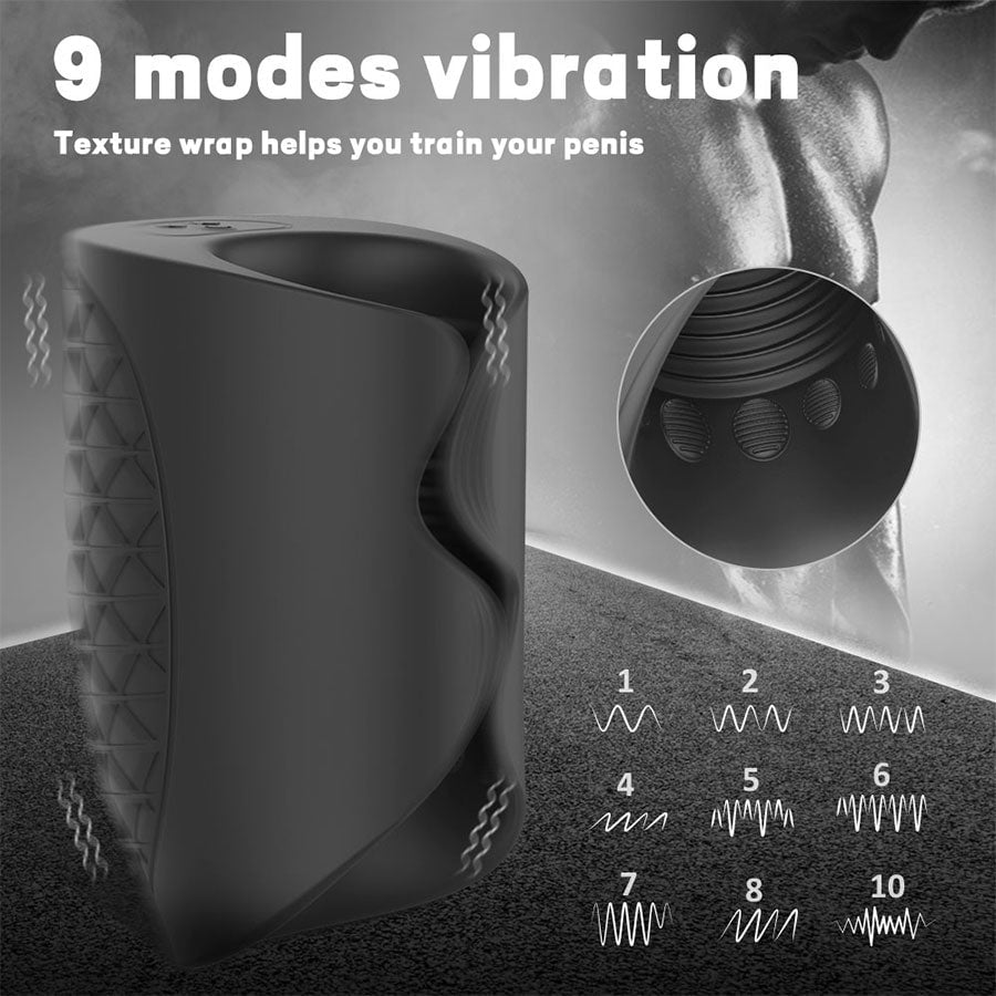 SUTRO 9 Speed Hands Free Penis Vibrator &amp; Stamina Trainer Male Vibrators