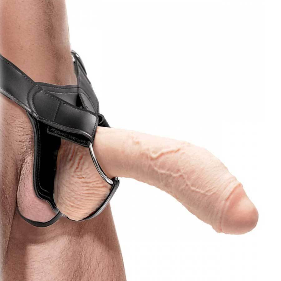 Tan Penis Extension Sleeve 10 Inch Extreme Hollow Strap On Sheath Cock Sheaths