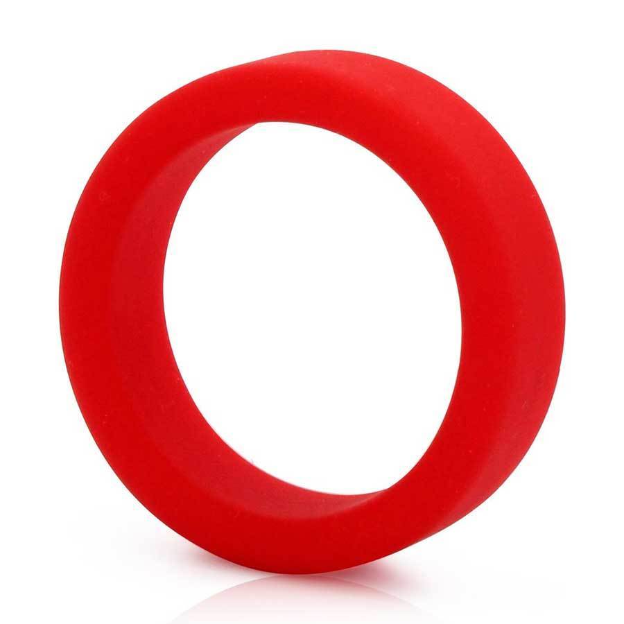 Tantus Silicone Cock Ring Super Soft C-Ring for Men Cock Rings Red