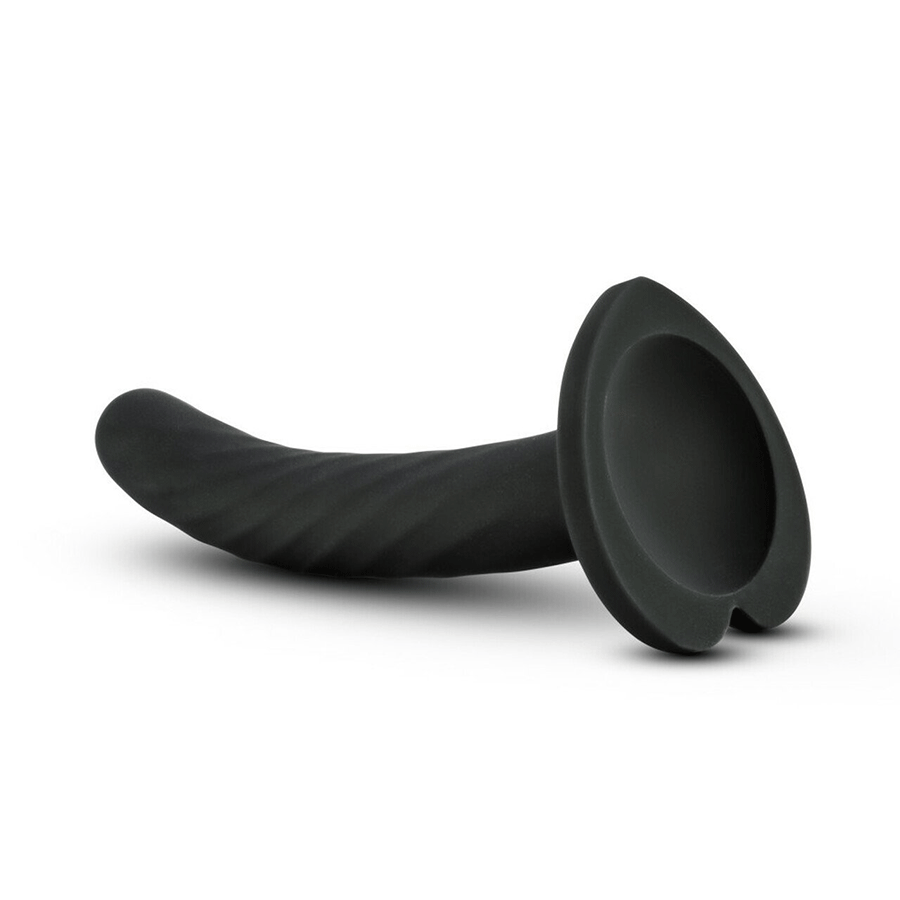 Temptasia Twist Black Silicone Dildo by Blush Novelties Dildos
