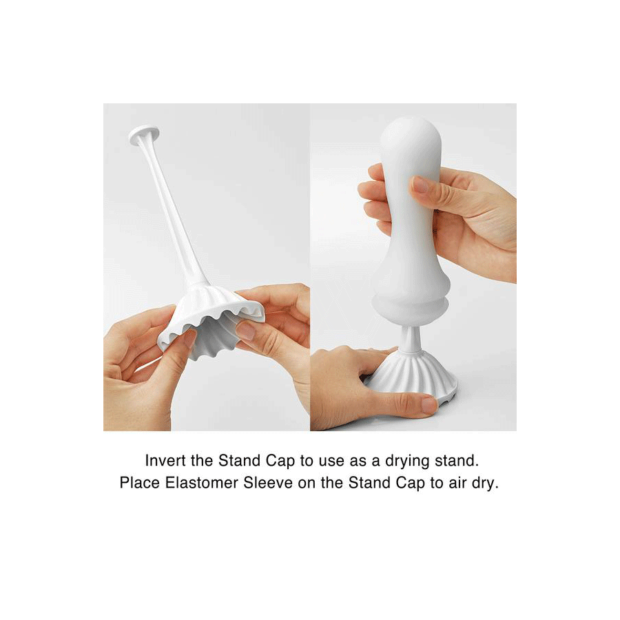 Tenga Flex |  Spinning and Flexible Stroker Black/White Masturbators