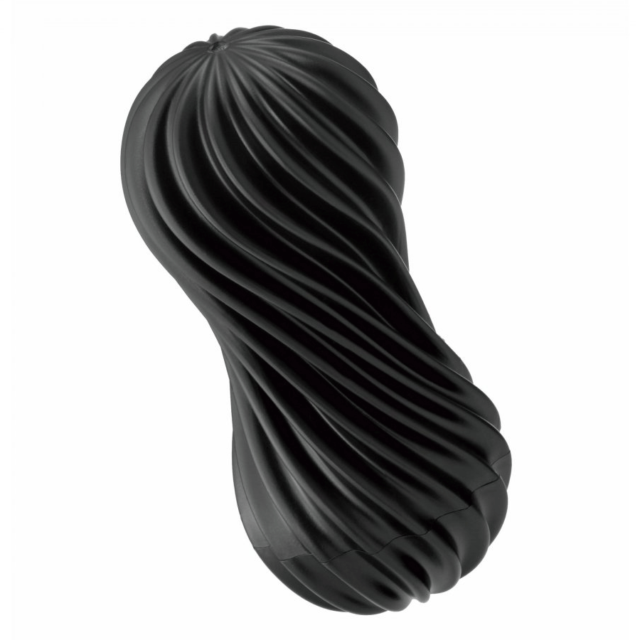 Tenga Flex |  Spinning and Flexible Stroker Black/White Masturbators Black