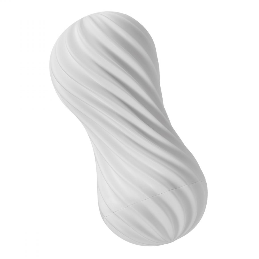 Tenga Flex |  Spinning and Flexible Stroker Black/White Masturbators White