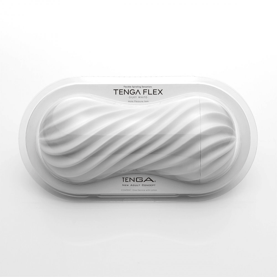 Tenga Flex |  Spinning and Flexible Stroker Black/White