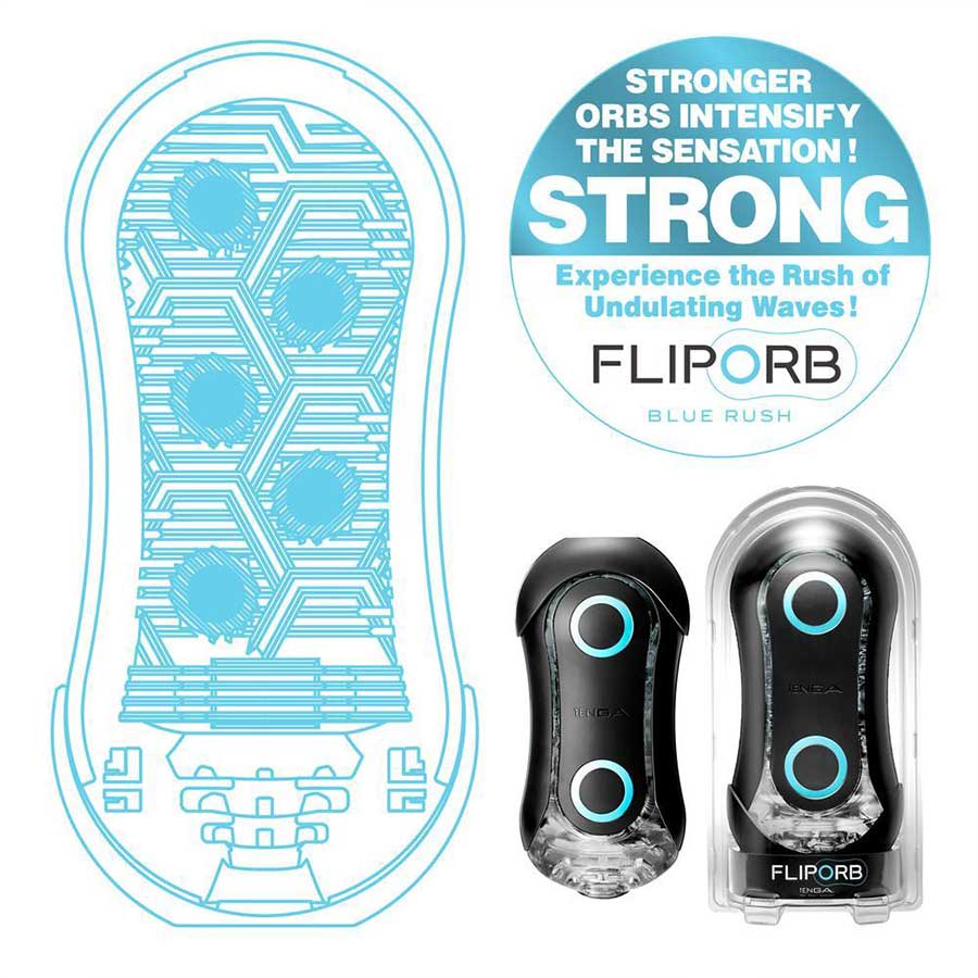 Tenga Flip Orb Strong Masturbator Series | Beaded Discreet Stroker Masturbators