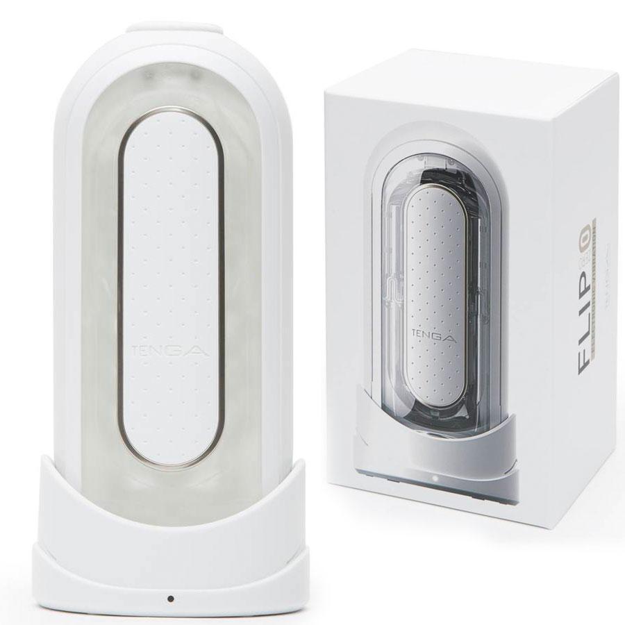 Tenga Flip Zero EV |  Electronic Vibrating Realistic Male Masturbator White Masturbators