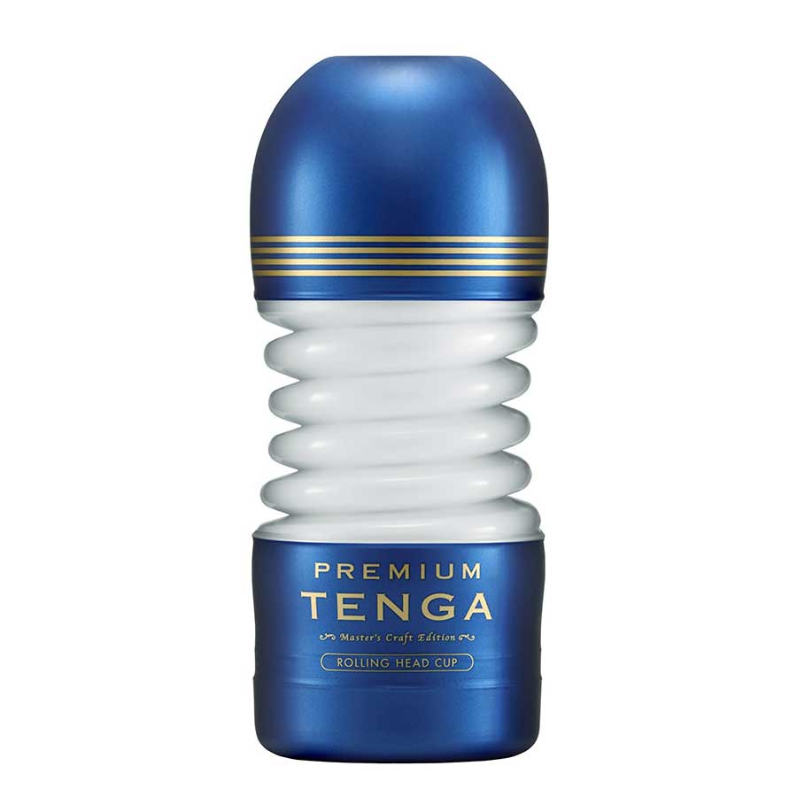 Tenga Premium Rolling Head Disposable Vacuum Cup Blue Masturbators