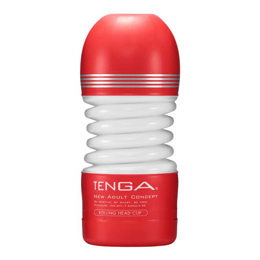 Tenga Rolling Head Disposable Vacuum Cup Red Masturbators