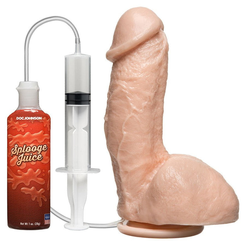 The Amazing 7 Inch Squirting Realistic Cock and Balls Dildos