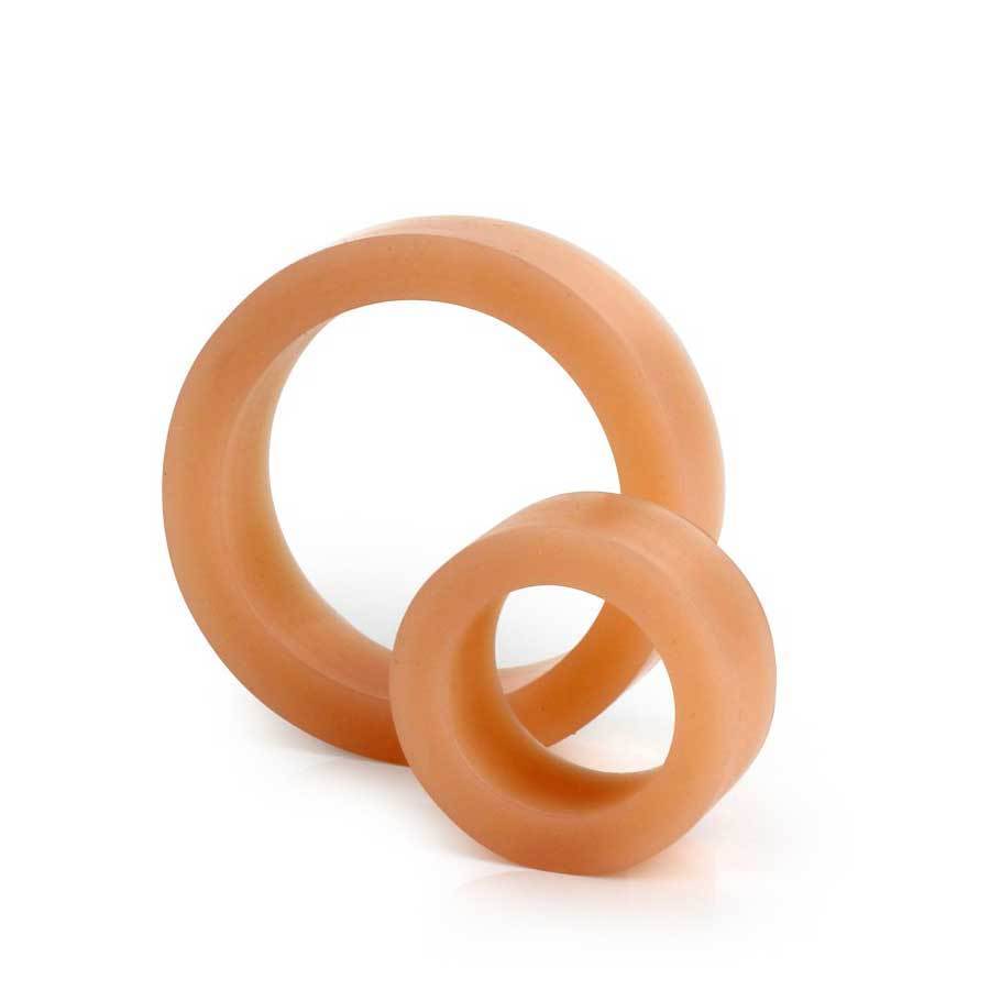 The C-Rings Platinum Premium Silicone Tan Cock Ring Set by Doc Johnson Cock Rings