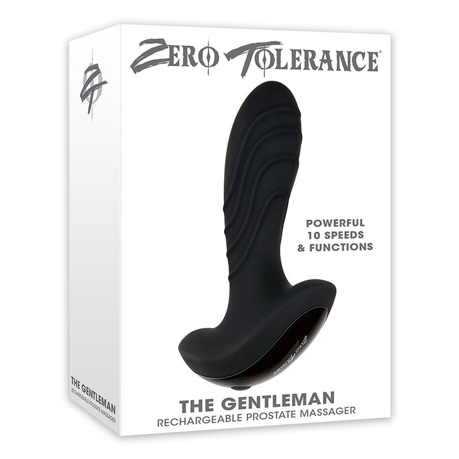The Gentlemen Rechargeable Silicone Prostate Massager by Zero Tolerance Prostate Massagers