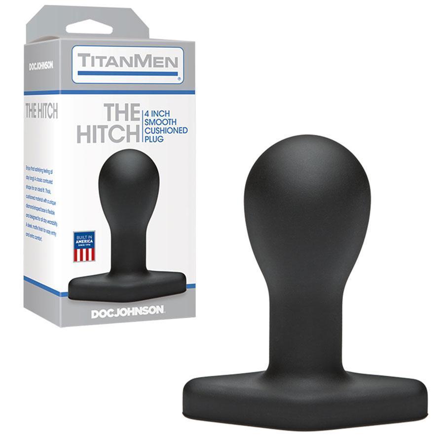 The Hitch Anal Bulb 4 Inch Black Round Anal Bulb by TitanMen Anal Sex Toys