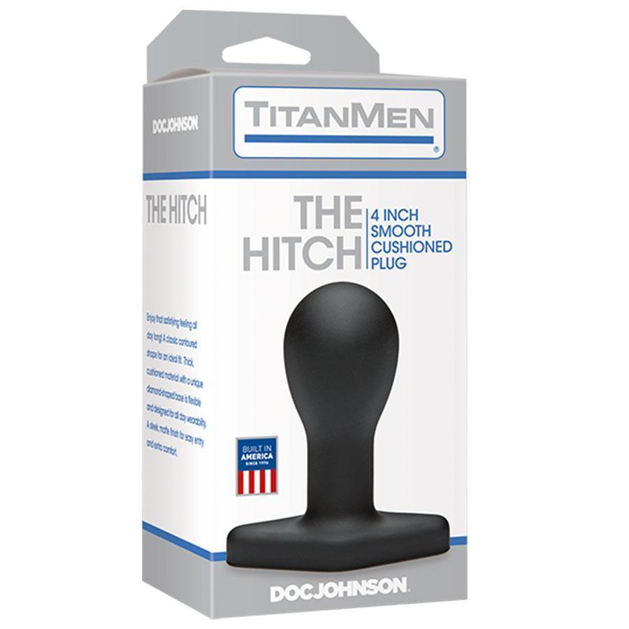 The Hitch Anal Bulb 4 Inch Black Round Anal Bulb by TitanMen Anal Sex Toys