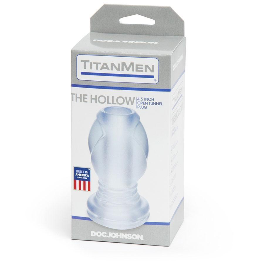 The Hollow Tunnel Anal Plug 4.5 Inch Clear Hollow Butt Plug by TitanMen Anal Sex Toys