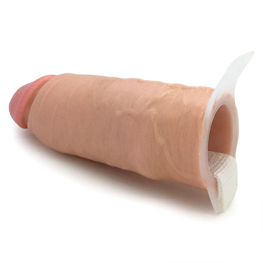 The Perfect Hollow Strap On Penis Extension 8 Inch Realistic Tan Cock Sheath Cock Sheaths