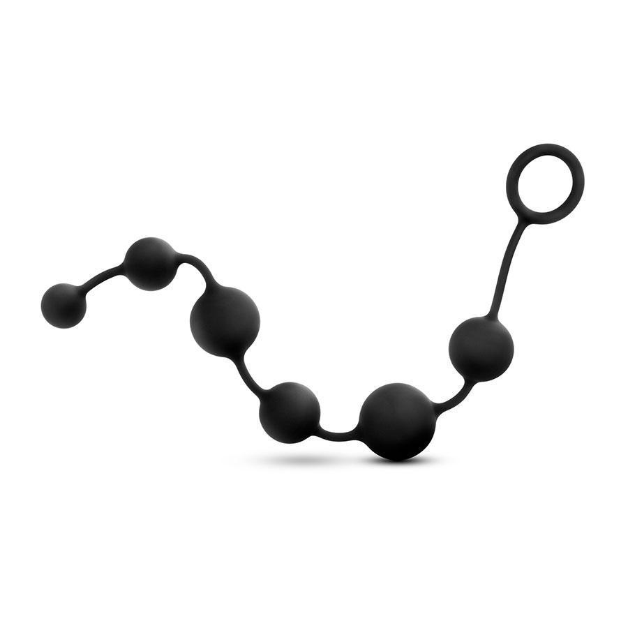 The Serpent 6 Anal Silicone Beads Black Anal Sex Toys