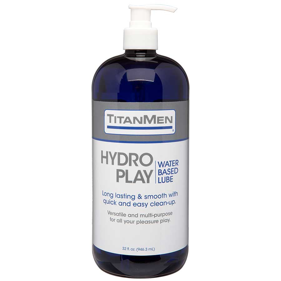 TitanMen Hydro Play Water Based Glide Lubricant for Men Lubricant 32 oz