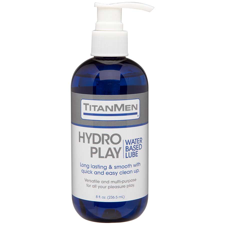 TitanMen Hydro Play Water Based Glide Lubricant for Men Lubricant 8 oz