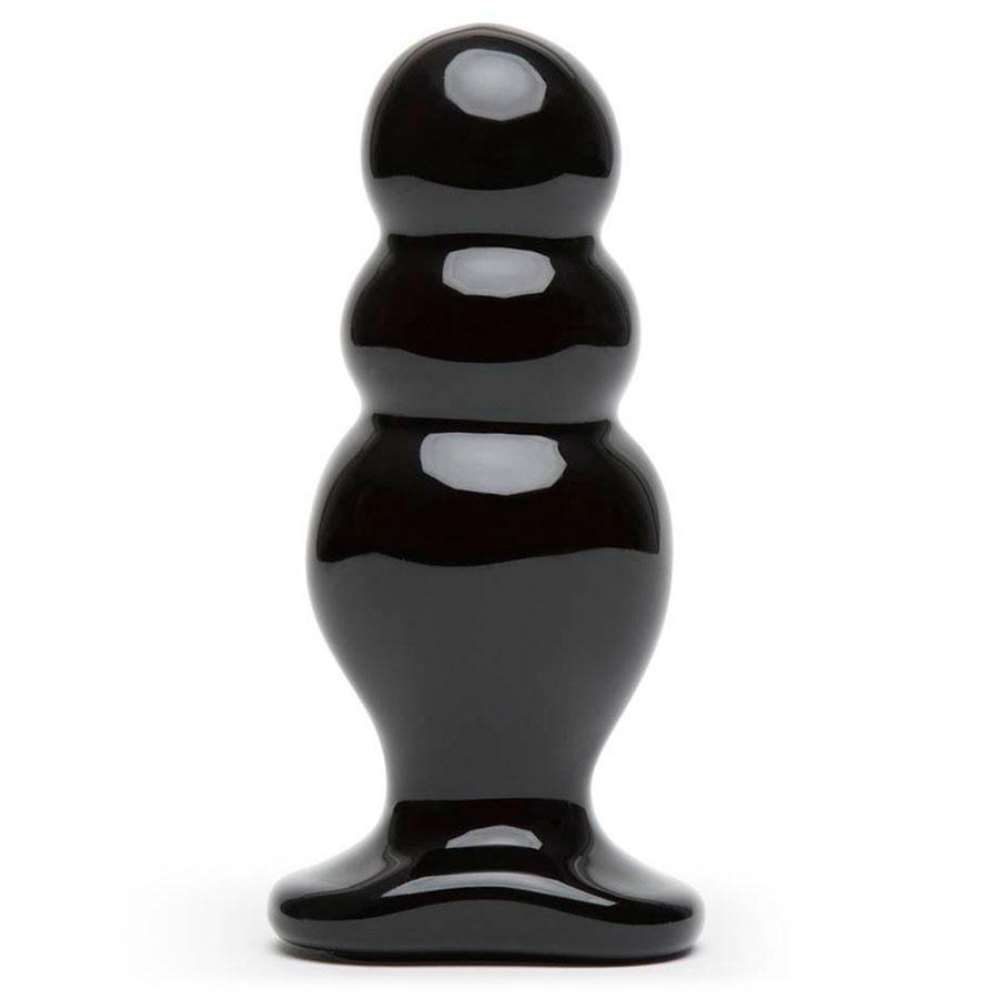 TitanMen Master Tool No. 4 Triple Bump Butt Plug for Men Black Anal Sex Toys