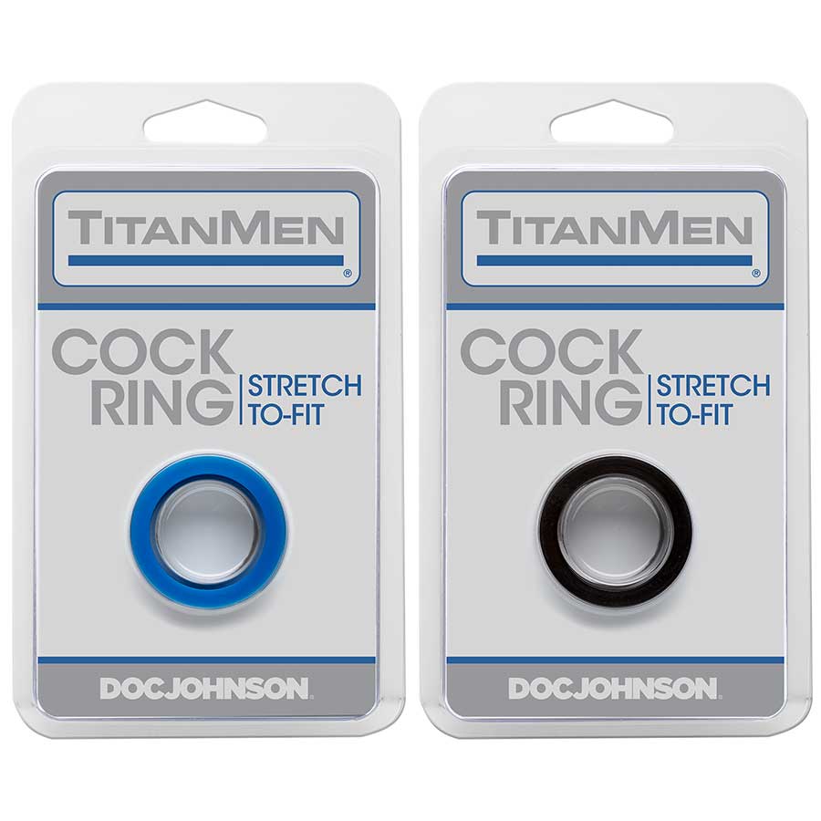 Titanmen Thick Stretch-to-Fit Cock Ring by Doc Johnson Cock Rings