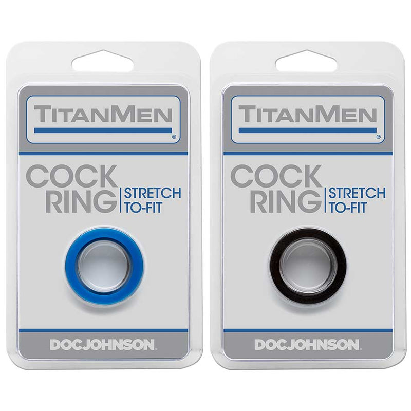 Titanmen Thick Stretch-to-Fit Cock Ring by Doc Johnson Cock Rings