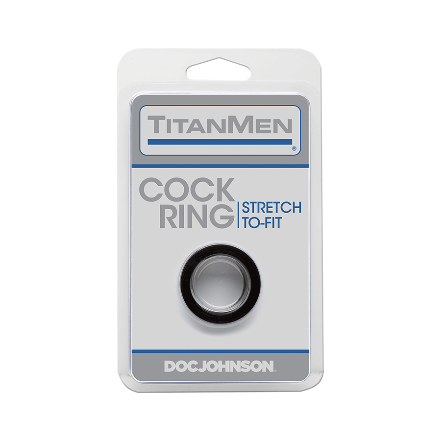 Titanmen Thick Stretch-to-Fit Cock Ring by Doc Johnson Cock Rings