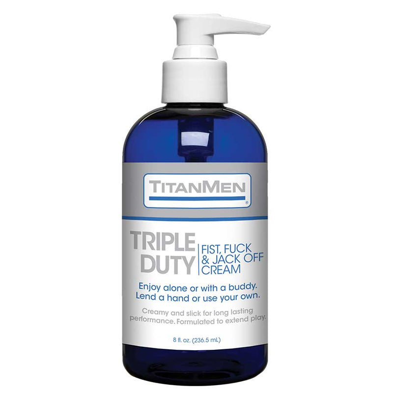 TitanMen Triple Duty Fisting & Jack Off Cream 8 oz Lubricant