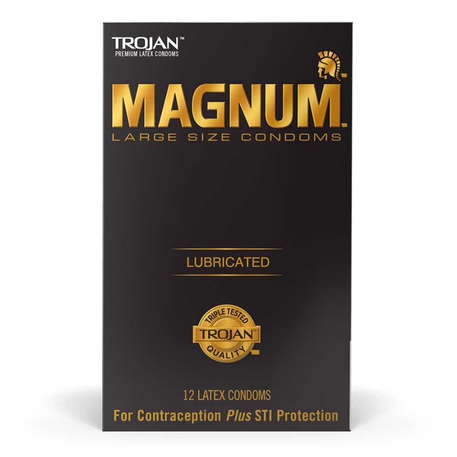 Trojan Magnum Latex Condoms 12 Pack Condoms