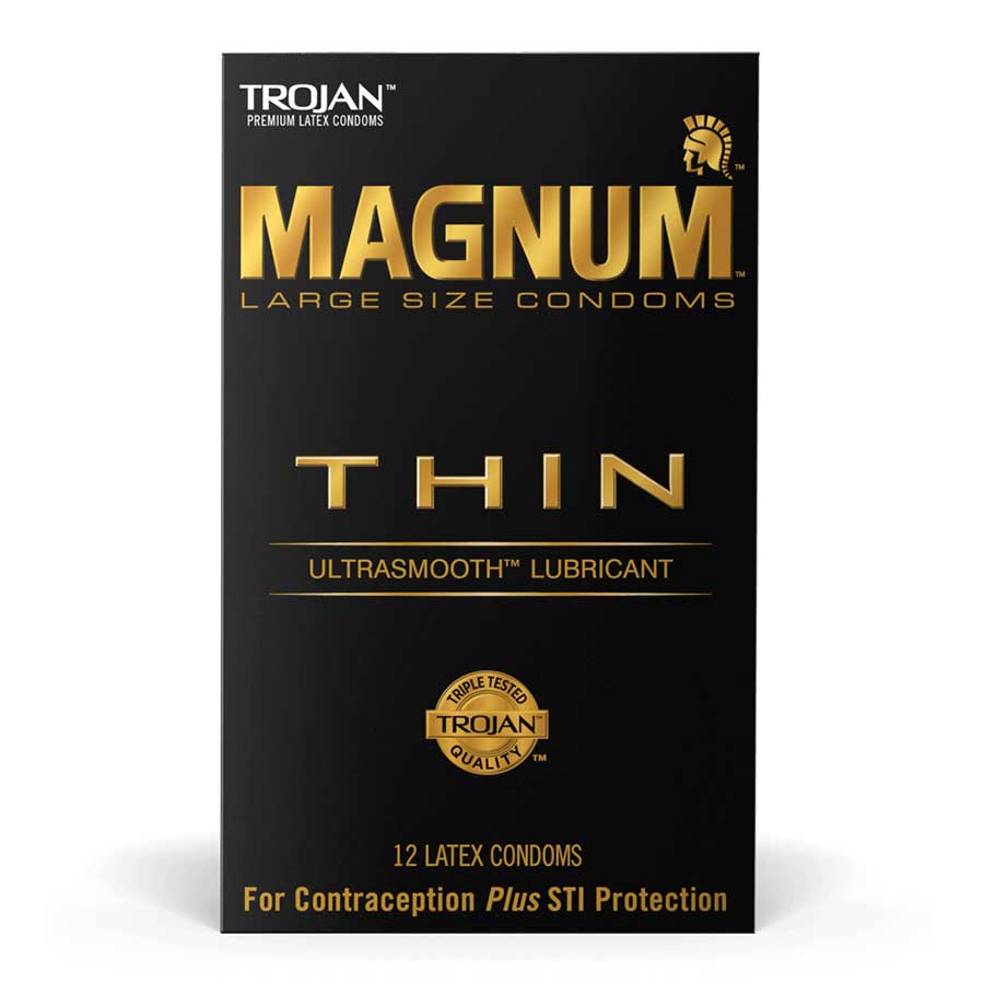 Trojan Magnum Thin Latex Condoms 12 Pack Trojan Magnum Thin Latex Condoms 12 Pack