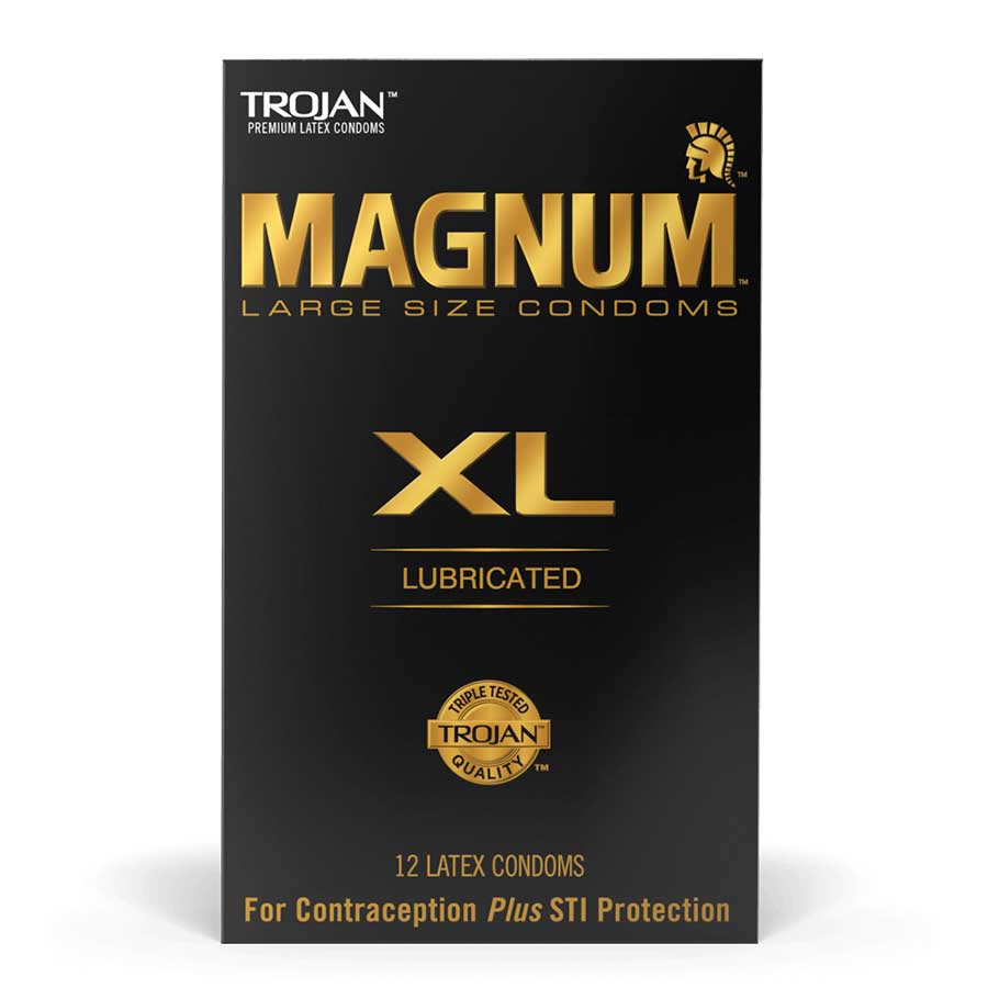 Trojan Magnum XL Latex Condoms 12 Pack Condoms