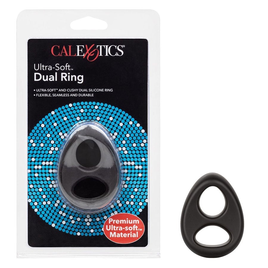 Ultra Soft Tear Drop Silicone Dual Cock Ring by Cal Exotics Cock Rings