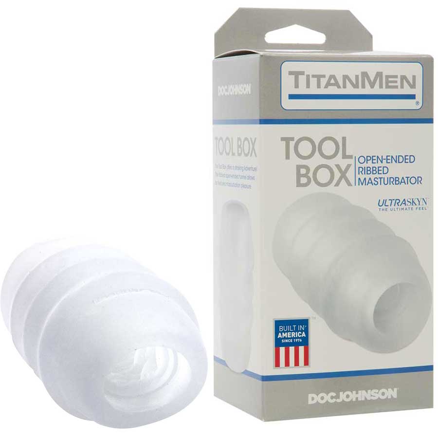UR3 UltraSkyn Tool Box Frosted Male Masturbator by TitanMen Tools Masturbators