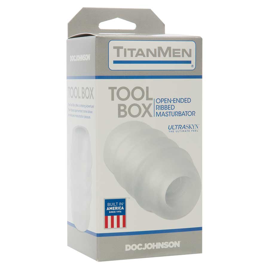 UR3 UltraSkyn Tool Box Frosted Male Masturbator by TitanMen Tools UR3 UltraSkyn Tool Box Frosted Male Masturbator by TitanMen Tools