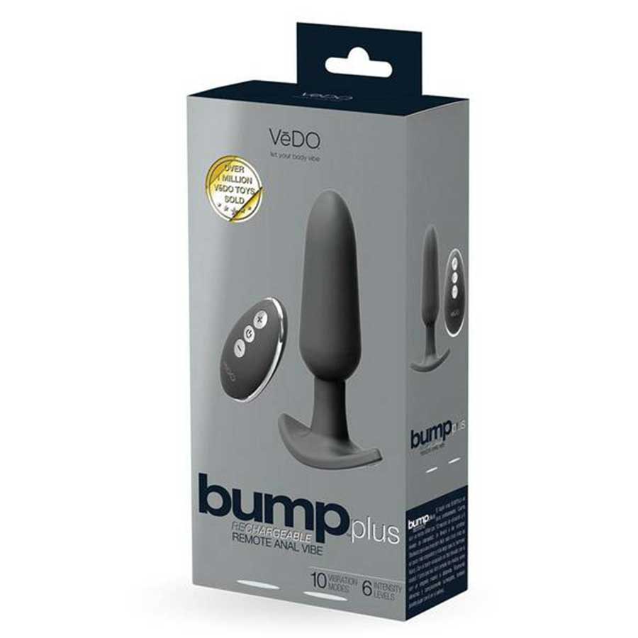 VeDO Bump Plus Rechargeable Vibrating Black Anal Plug VeDO Bump Plus Rechargeable Vibrating Black Anal Plug