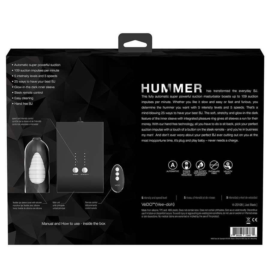 Hummer Machine VeDO Hummer Auto Blow Job Machine | Oral Sex Machine for Men