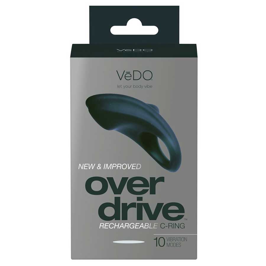 VeDo Overdrive Rechargeable Silicone C-Ring for Men Black & Blue VeDo Overdrive Rechargeable Silicone C-Ring for Men Black & Blue