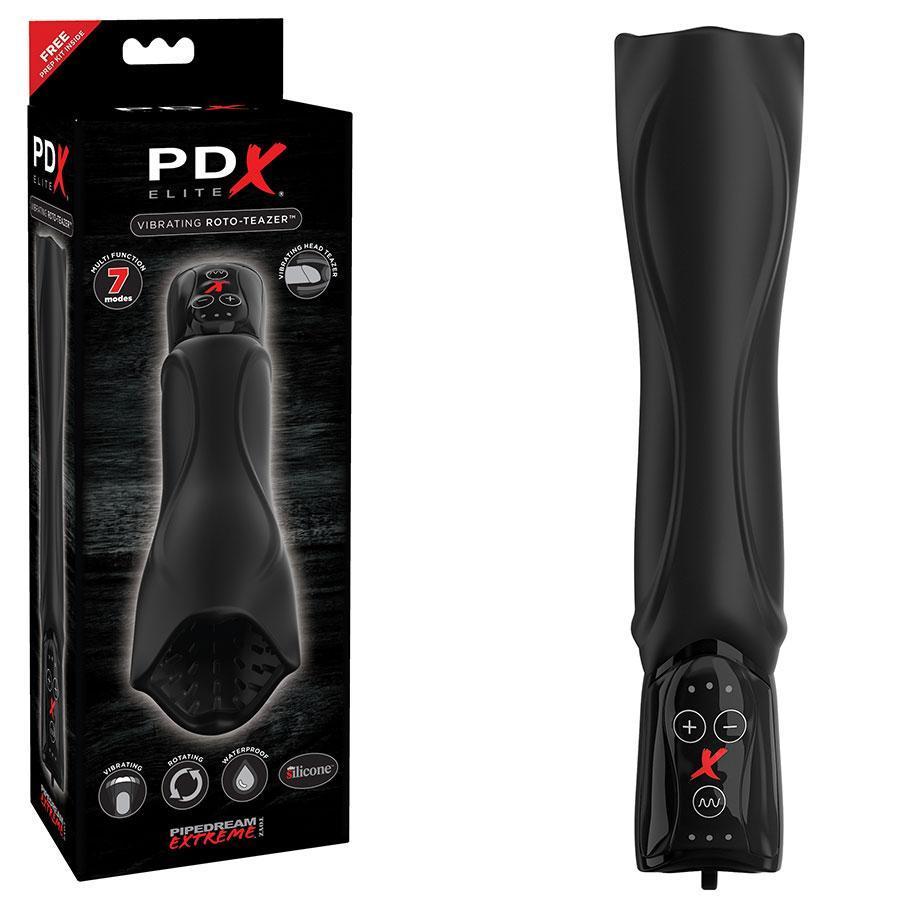 Vibrating Roto Teazer Silicone Male Masturbator and Cock Vibrator by Pipedream Masturbators