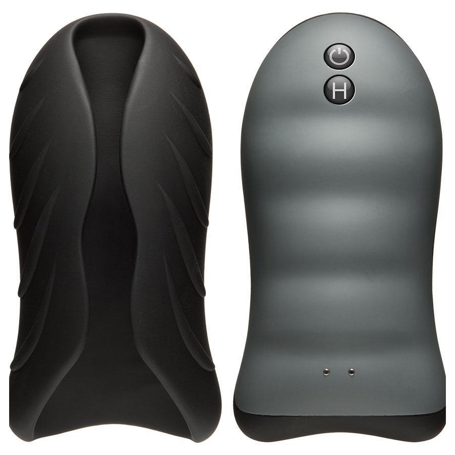 Vibrating & Warming Handheld Silicone Male Masturbator by Optimale Masturbators