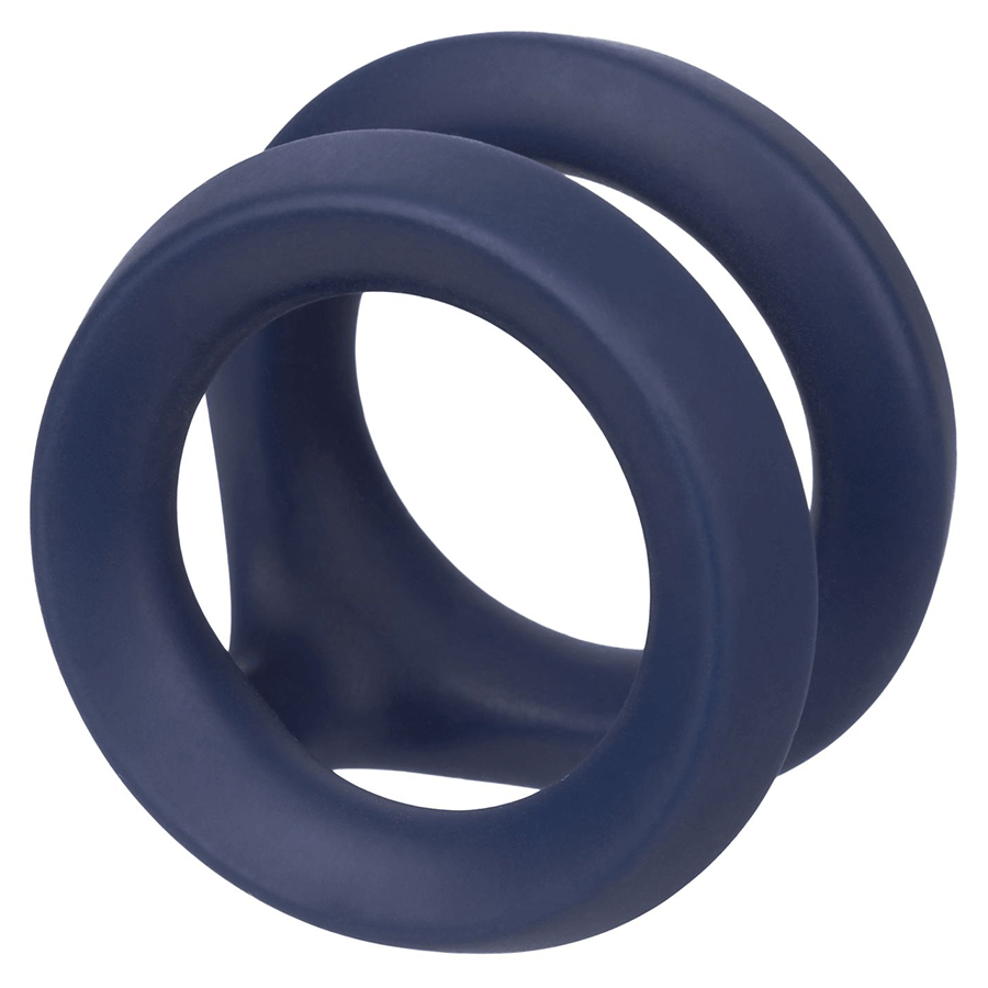 Viceroy Dual Ring Blue Silicone Cock Ring by Cal Exotics Cock Rings