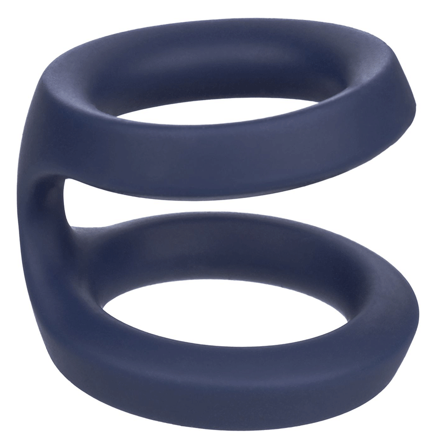 Viceroy Dual Ring Blue Silicone Cock Ring by Cal Exotics Cock Rings